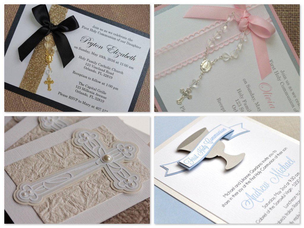 Handmade Communion Invitation Ideas