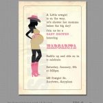 Homemade Cowgirl Invitations
