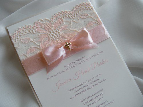 Handmade First Communion Invitations