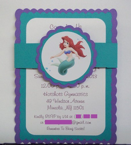 Handmade Mermaid Invitations