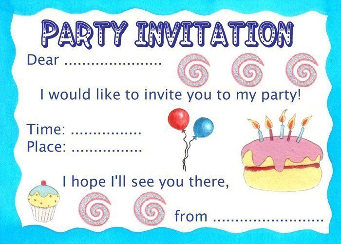 Happy Birthday Invites Ideas