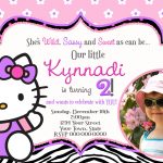 Kitty 2nd Birthday Invitation