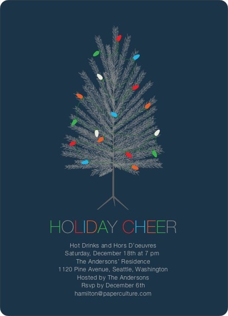 Holiday Christmas Party Invitations
