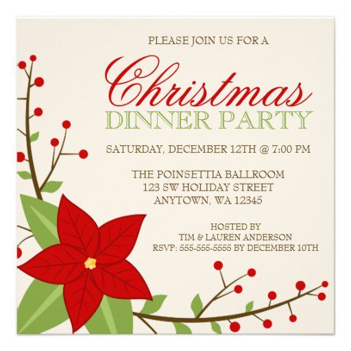 Holiday Party Invitations Blank