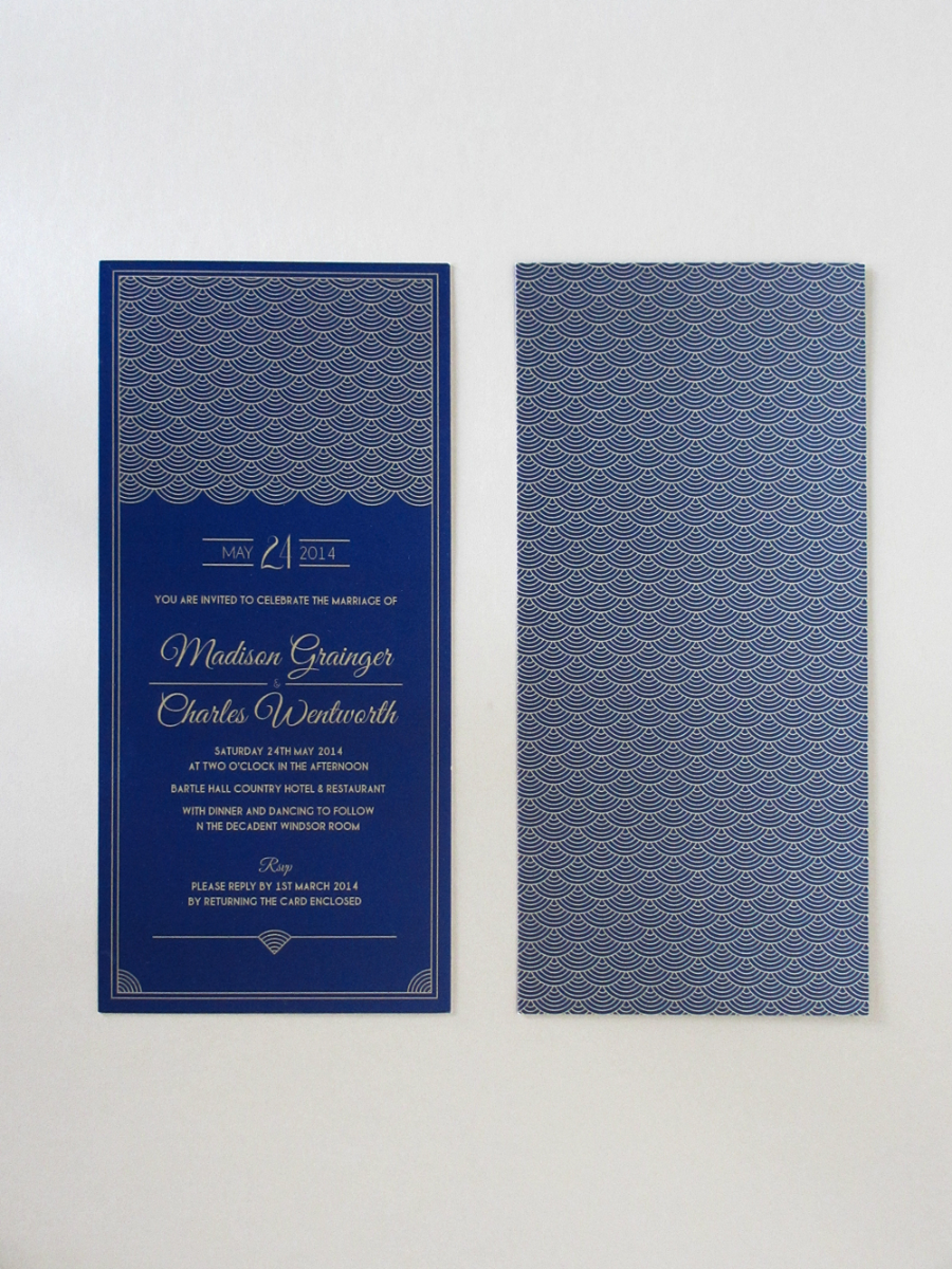 Hollywood Glamour Wedding Invitations Uk