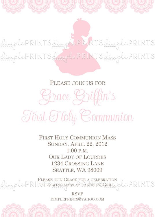 Holy Communion Invitations Printables