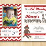 Homemade Sock Monkey Invitations