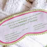 Homemade Spa Party Invitations