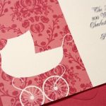 Homemade Stroller Baby Shower Invitations