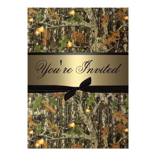 Hunting Camo Wedding Invitations
