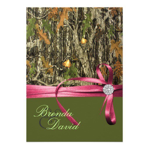 Hunting Camo Wedding Invitations