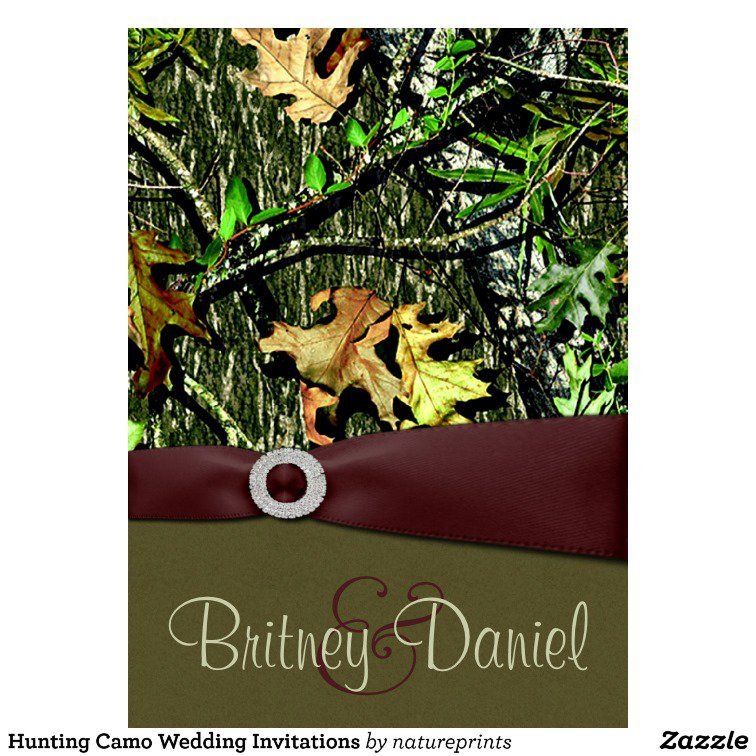 Hunting Camouflage Wedding Invitations
