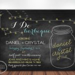 Mason Jar Bbq Invitations