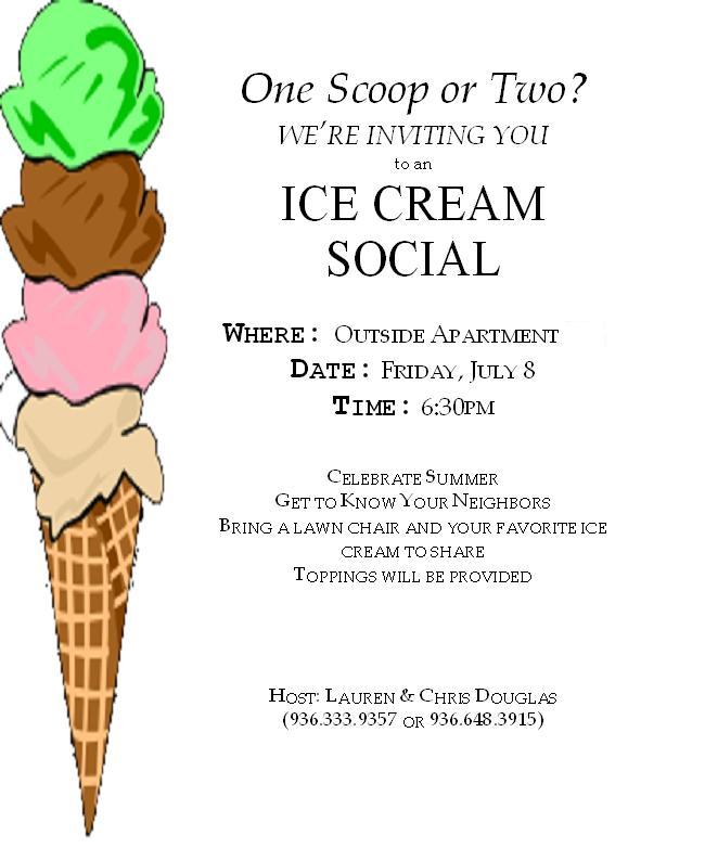 Ice Cream Invitation Template Free