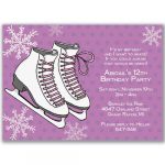 Ice Skating Invitations Wording