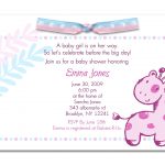 Suggestions For Baby Shower Invitations