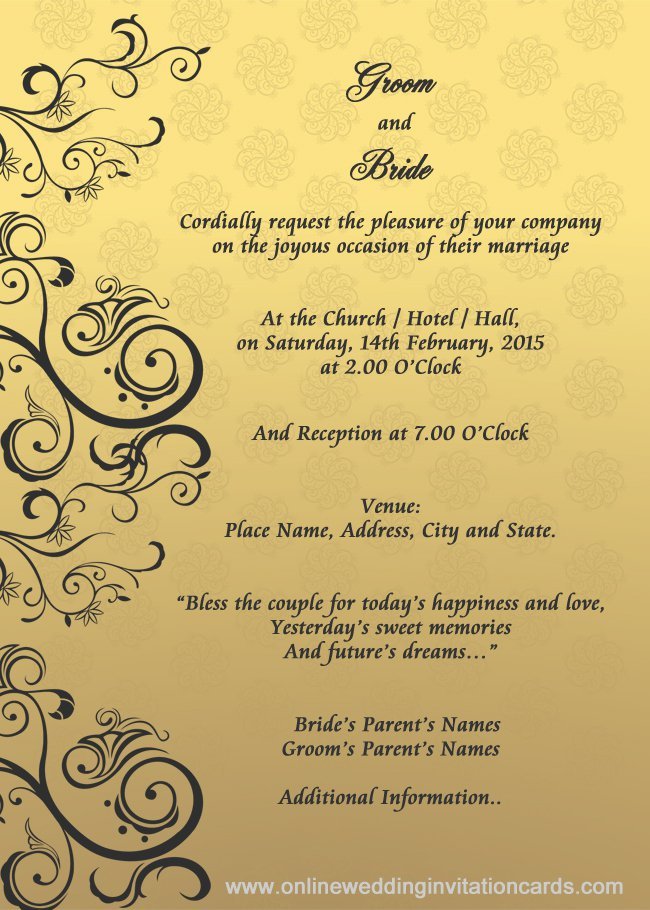 Invitation Cards Template