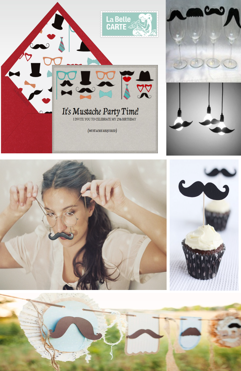 Invitation Ideas For Men Mustache