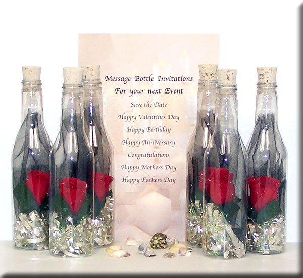 Invitation In A Bottle Message Bottles