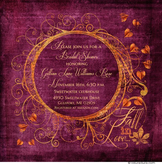 Invitations With Leaves