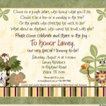 Jungle Safari Baby Shower Invitations