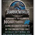 Jurassic World Invitations