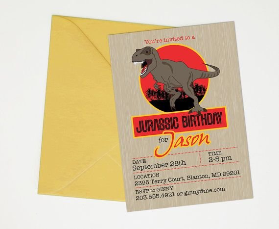 Jurassic World Invitations Printable