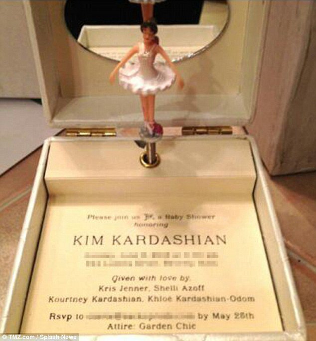 Kim Kardashian Wedding Invitation List