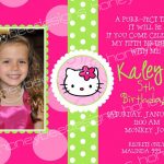 Kitty Birthday Party Invitations