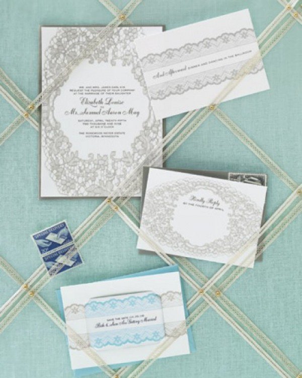 Lace Invitations Martha Stewart