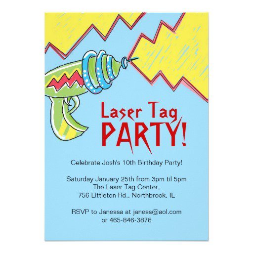 Laser Tag Invitations Free