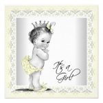 Lavender Yellow Baby Shower Invitation