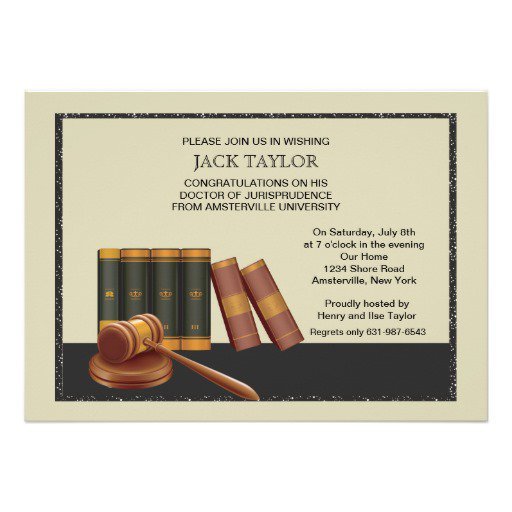 Law School Graduation Invitations