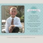 Lds Boy Baptism Invitations