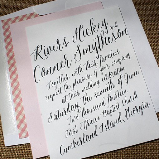 Learning Calligraphy For Wedding Invitations