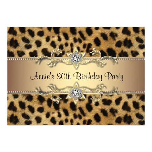 Leopard Party Invitations 8