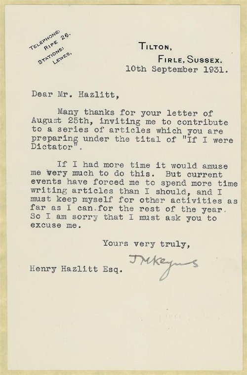 Letter Declining An Invitation