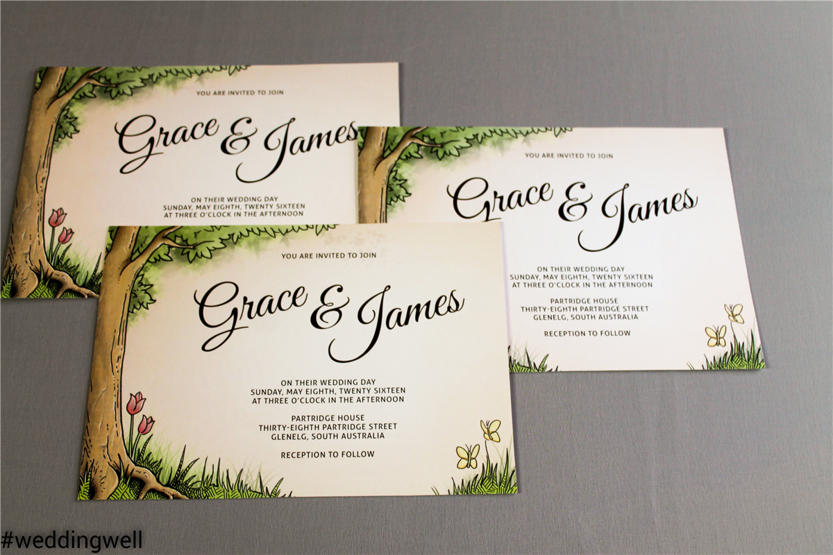 Letterpress Wedding Invitations Gold Coast