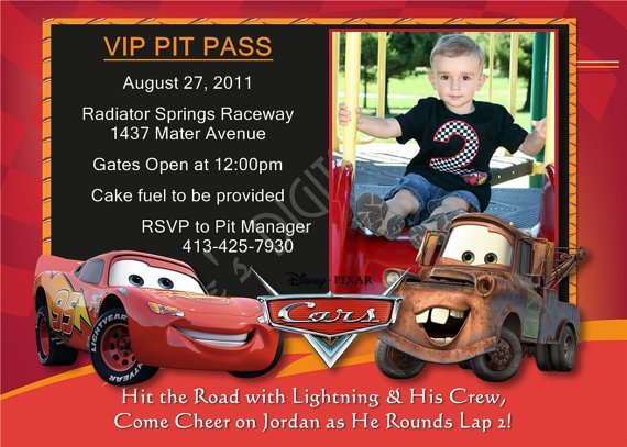 Lightning Mcqueen Birthday Invitations Free Templates