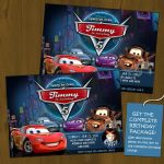 Lightning Mcqueen Birthday Invitations