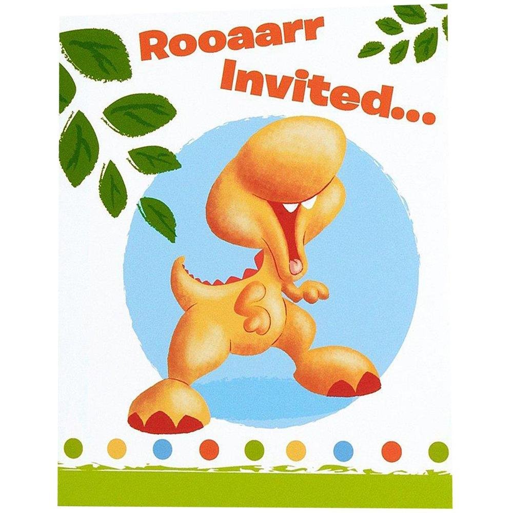 Little Dino Party Invitations