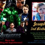 Loki Avengers Birthday Party Invitation