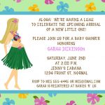 Luau Bridal Shower Printable Invitation Templates Free