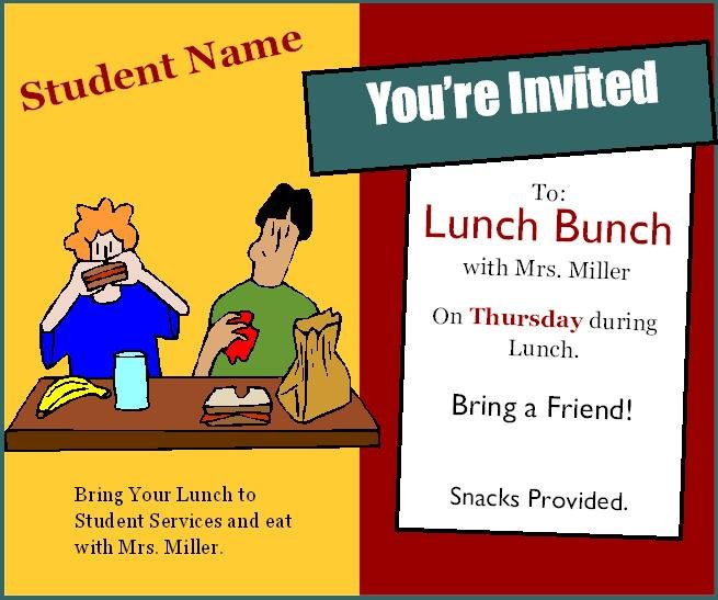 Lunch Bunch Invitation Template