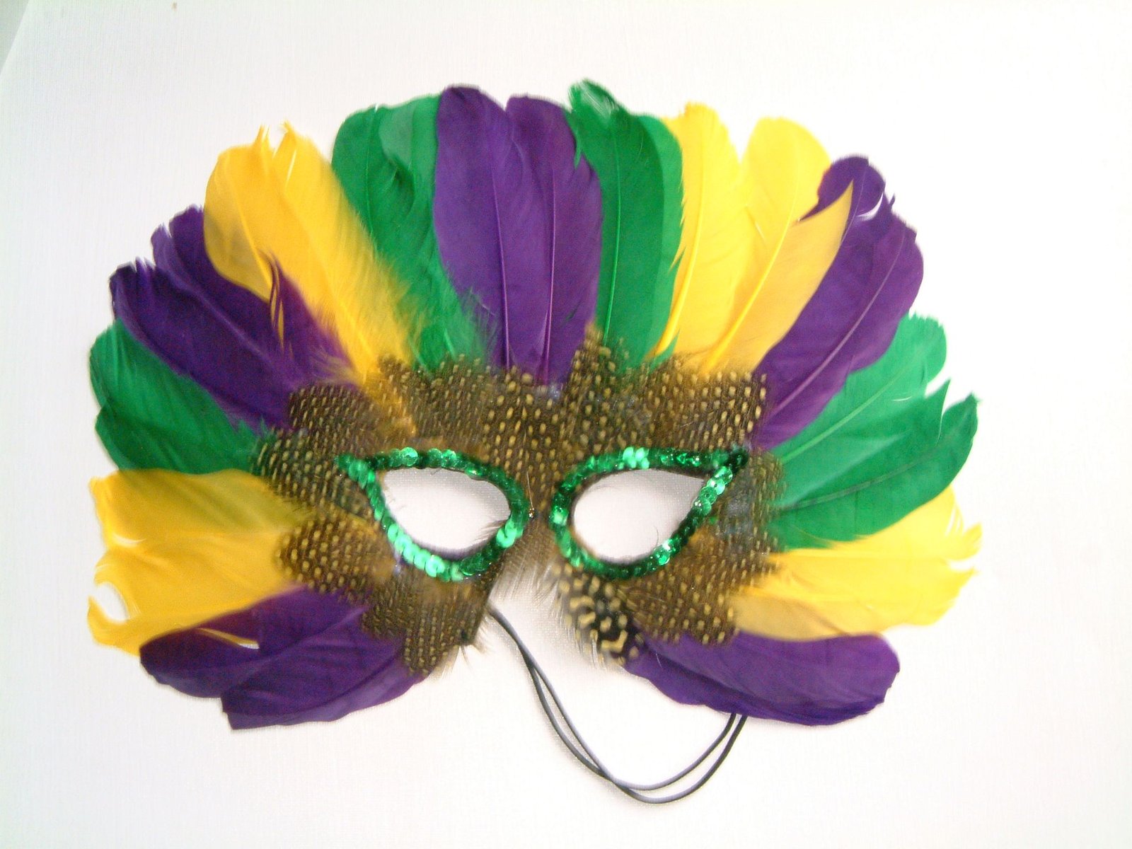 Mardi Gras Feather Masks