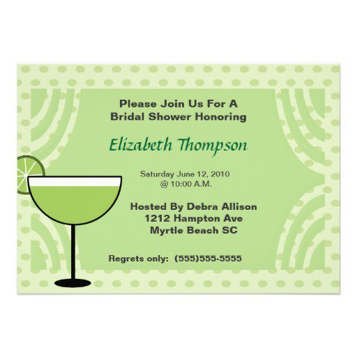 Margarita Bridal Shower Invitation