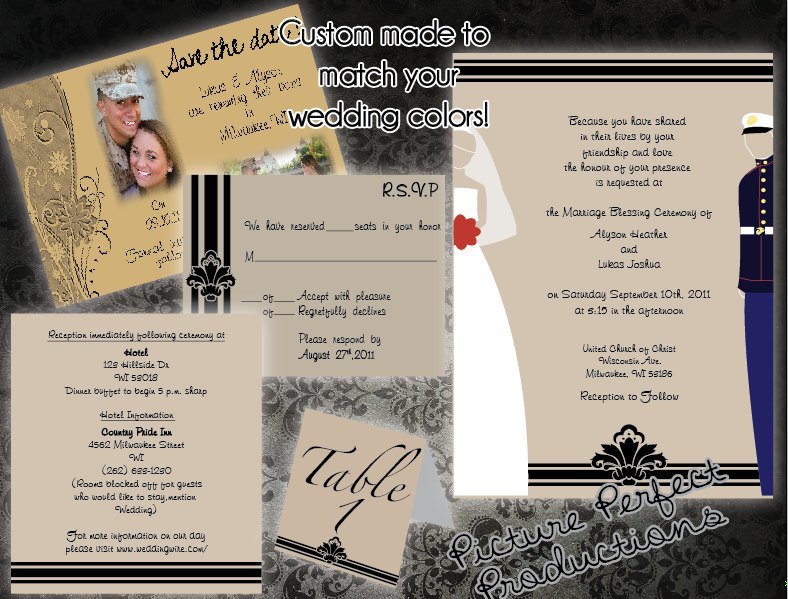 Marine Corps Wedding Invitations