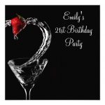 Martini Birthday Invitations