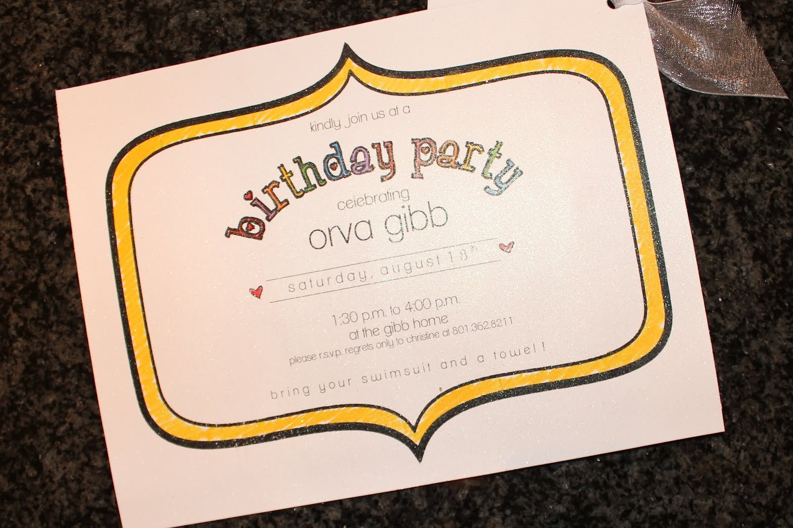 Mason Jar Birthday Invitations