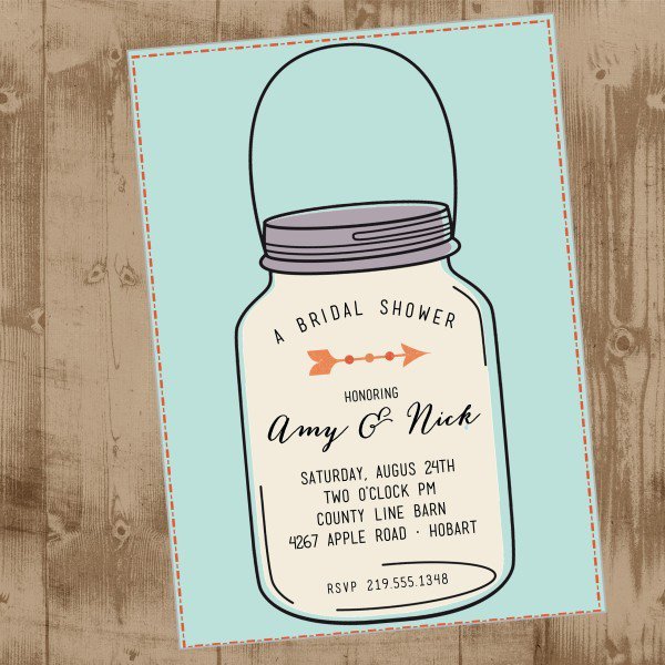 Mason Jar Invitations